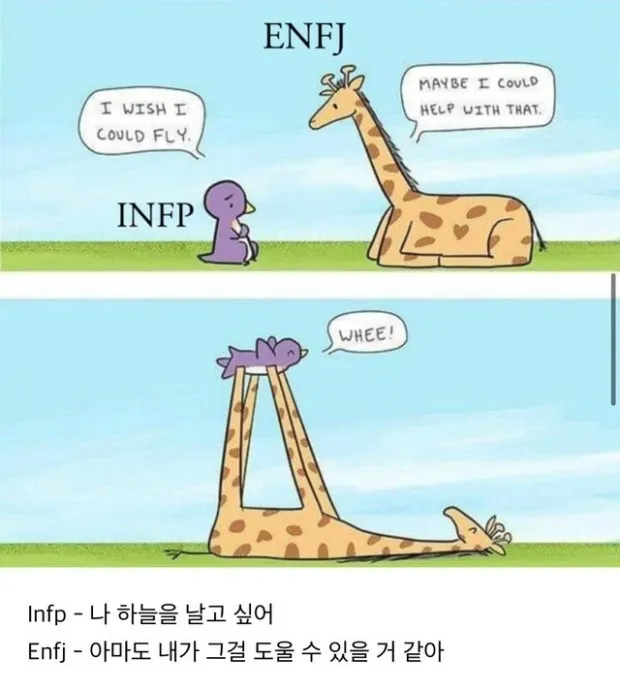 ENFJ INFP MBTI 성격 유형 취향 mbti짤 mbti짤방 mbti타입