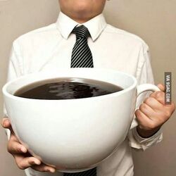 커피 한잔 머그컵 한잔만 대용량 엄청난 사이즈 크기