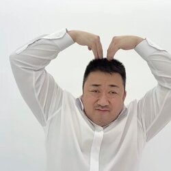 마동석 하트 사랑해 대형하트